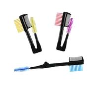 NUOBESTY Peine para Cejas Plegable 3 Piezas de Doble Cabezal de Plástico Fibra Artificial Rizador de Pestañas Portátil para Llevar en Tu Bolso
