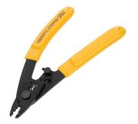 NUOBESTY Pelacables Portátil de Tres Puertos Modelo 3, Alicates Manuales de Crimpado y Corte para Fibra Óptica, Herramienta Ajustable 1,5 Mm para Electricista en Hogar, Oficina y Viajes