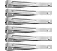 NUOBESTY Pelador de Ajos de Acero Inoxidable 6 Unidades Pinzas para Pelar Ajo sin Olores Utensilios de Cocina Prácticos para Uso Doméstico y Profesional