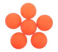 NUOBESTY Pelota de Hockey para Roller Hockey de PVC Naranja Resistente a Impactos Repetidos Paquete de 6 Piezas para Entrenamiento en Superficies Duraderas y Pavimento