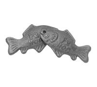 NUOBESTY Pescado de Hierro Fundido Natural 2 Piezas Suplemento de Hierro para Cocinar Vegano Herramienta de Cocina Compacta en Deportistas y Embarazadas Utensilios Reutilizables para Sopas