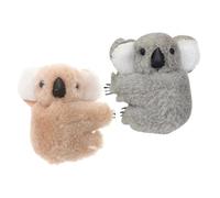 NUOBESTY Pinzas Cabello de Mujer Diseño de Koala Pinzas Pequeñas de Mandíbula para Cabello Fino y Largo Set de 2 Unidades Color Caqui y Gris Accesorio Adecuado para Uso Diario y Eventos