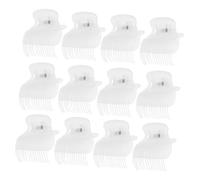 NUOBESTY Pinzas para Rulos de Pelo 12 Unidades Transparentes Clip de Fijación Térmica para Estilistas y Niñas Protección Avanzada para Peinado Profesional en Salones y Viajes
