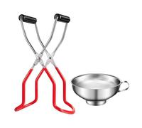 NUOBESTY Pinzas para Tarros de Cocina Mango Largo Antiescaldaduras y Función Multifuncional para Elaboración de Conservas