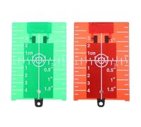 NUOBESTY Placas Magnéticas Rojas para Objetivo Soporte Trasero para Estabilidad, Plástico Duradero, Paquete de 2 Unidades de Líneas de Medición
