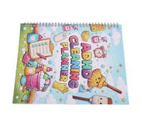 NUOBESTY Planificador Diario de Limpieza para Hogar y Oficina Cuaderno de Actividades con Páginas Agenda Compacta con Lista de Comprobación para Organización Familiar y Gestión de Rutinas