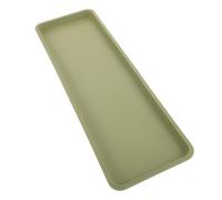 NUOBESTY Plástico Bandeja Verde de Rectangular para Macetas para Balcón y | Protege Suelos de Humedad, Ajuste Ajustado para Tiestos Medianos y Pequeños, Resina Lisa