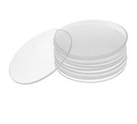 NUOBESTY Plato de Reloj de Laboratorio de Vidrio Transparente Grueso 45 Mm, 10 Piezas, Superficie Curva para Experimentos Químicos y Lecciones de Química