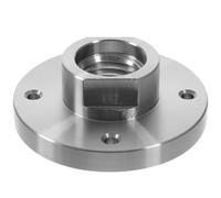 NUOBESTY Plato para Torno de Madera 3 Pulgadas Placa Frontal de Acero Accesorio para Tornos de Madera Mandril Rosca 1”-8Tpi para Herramientas y Accesorios de Carpintería