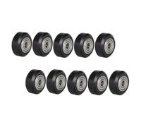 NUOBESTY Polea de Plástico para Impresora 3d Modelo Grande Cojinete de Bolas, Rueda Redonda Pasiva en Ranura en V, Paquete de 10 Piezas para Equipos Mecánicos y Fabricación Aditiva