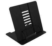 NUOBESTY Porta Libros de Lectura para Estudiantes Diseño Ajustable en Hierro Negro, Soporte Simple y Elegante para Escritorio Adecuado Hogar Escuela
