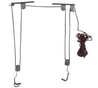 NUOBESTY Portabicicletas de Alta Resistencia para Interior Superficie Lisa y Ahorro de Espacio, Colgador de Bicicletas de Techo en Acero y Abs para Entusiastas del Ciclismo Color Aleatorio
