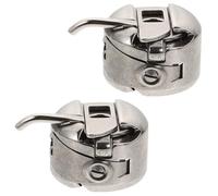 NUOBESTY Portabobinas para Máquina de Coser, 2 Piezas de Caja Cerradura para Uso Profesional y Manual, Compatibles Máquinas de Costura del Mercado