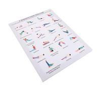 NUOBESTY Póster con Balance y Guía Completa de Posturas con Marco de Madera Sólida de Yoga y Lienzo y Decoración Elegante para Gimnasios en Casa Adecuado para Principiantes