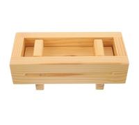NUOBESTY Prensa para Sushi de Madera Natural, Herramienta DIY para Hacer Rollos de Arroz, Molde Compacto y Ligero para Cocina Japonesa y Preparación Casera de Sushi