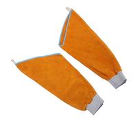NUOBESTY Protección Contra La Manga Anti-escalada Mangas De Brazo Resistentes Al Calor Mangas Para Trabajar Manguitos De Soldadura Cuero Amarillo Color Aleatorio