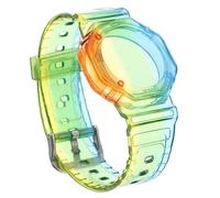 NUOBESTY Pulsera Infantil de Protección Tpu Iridiscente para Reloj Compatible con Airtag y Lavable para Protección de Localizador de Reloj