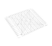 NUOBESTY Regla de Costura Acrílica Multifuncional para Patchwork y Quilting Plantilla Cuadrada Transparente Resistente para Diseño y Manualidades Diy