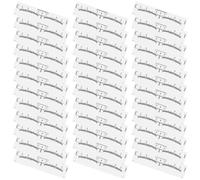 NUOBESTY Regla Desechable para Cejas 100 Unidades Plantilla Adhesiva de PVC Escala Clara para Posicionamiento y Dibujo de Línea de Cejas Herramienta Precisa para Maquillaje y