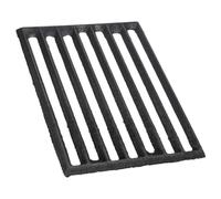 NUOBESTY Rejilla de Hierro Fundido Resistente para Barbacoa y Chimenea Rectangular Diseño Reforzado para Leña para Barbacoas al Aire