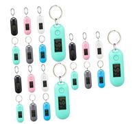 NUOBESTY Relojes Silenciosos De Bolsillo para Estudiantes Pack De Blanco Verde Azul Negro Rosa Gris con Diseño Portátil Y Pantalla LCD Luminosa para Exámenes Y 6 Piezas X 3