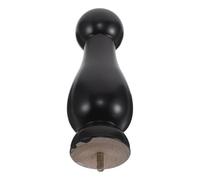 NUOBESTY Remates Decorativos para Postes, Remates de Madera para Artesanías, 22x6,5x6,5cm, Negro, para Raíles y Escaleras, Decoración del Hogar y Carpintería DIY