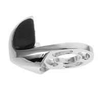 NUOBESTY Reposamuñecas Ajustable de Acelerador para Motocicleta y Scooter | Aluminio Metal Plateado, Asistencia para Crucero Estable, Uso en Trayectos Largos y Desplazamientos Diarios