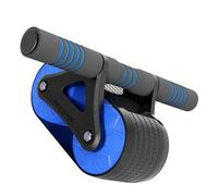 NUOBESTY Rodillo de Entrenamiento Abdominal, Rueda Abdominal Rebote Automático, Abs y Goma, Azul, para Entrenamiento de Resistencia y Rutina Diaria, para Mujeres y Principiantes