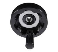 NUOBESTY Rueda de Mano Plegable de Baquelita Negra 12x100 Ranura en T y Mango Giratorio para Fresadora Portátil y Máquina Herramienta Industrial