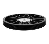NUOBESTY Rueda Motriz de Correa para Bicicleta de Fitness, Disco Abs Negro | Diámetro Interior 2cm, Paso entre 4, 6cm, Compatible Varias Marcas y Modelos de Bici de Interior