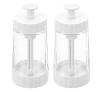 NUOBESTY Salero medidor (2 unidades): Dispensador de especias, pimentero, azucarero con cuchara medidora de 0,5 g, 12 x 6 x 6 cm.