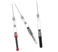 NUOBESTY Set de 6 Piezas de Relleno de Tinta Punta de Aguja en Acero Inoxidable para Pluma Estilográfica, Compatible Convertidores de 2.6 y 3.4 MM para Uso Profesional y Escolar