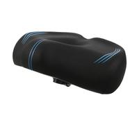 NUOBESTY Sillín de Bicicleta sin Punta Extragrande de 30cm para Hombres y | Acolchado Ergonómico, Base Ensanchada y Ventilación Hueca, para City Bikes y Cruiser
