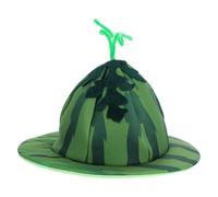 NUOBESTY Sombrero Hecho de Terciopelo y Tela No Tejida Diseño de Sandía de Fiesta Divertido para Celebracion Verano Adecuado para Fiestas y Celebraciones