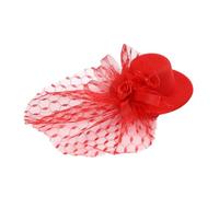 NUOBESTY Sombrero para Perro de San Valentín Plumas, Gorra Decorativa para Mascota, 1 Pieza, Tela y Metal Duradero, Accesorio para Fiestas y Fotos Color Aleatorio Color Aleatorio