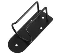 NUOBESTY Soporte de Acero Inoxidable para Máquinas de Cortar Pelo Soporte de Pared para Recortadora de Barba Organizador para Herramientas de Peluquería Color Negro y Seguro para Salón y