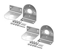 NUOBESTY Soporte de Luz LED en L de Acero Inoxidable para Camiones y Remolques, Soporte de Montaje Tipo Sandía Pretaladrado, 2 Juegos para Iluminación Exterior y Vehículos Recreativos