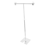 NUOBESTY Soporte de Pequeño de Acero Inoxidable para Fotografía Soporte de Telón Forma de T para Escritorio Accesorio Resistente y Elegante para Proyectos Creativos y Fotos de Productos