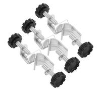 NUOBESTY Soporte para Pinza de Laboratorio 3 Piezas con Abrazadera Ajustable de Aleación de Aluminio Tornillos Dobles y Cierre de Rosca Seguro para Instrumentos y Equipos Científicos