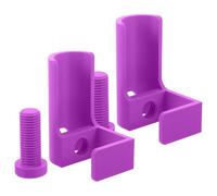 NUOBESTY Soporte para Rodillos de Lienzo de Diamante, Abrazadera de Mesa de Plástico Morado, Organizador Portátil para Almacenamiento y Gestión de Lienzos en Manualidades de Arte Gemas