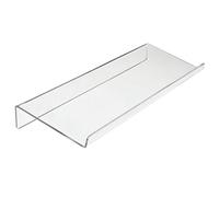 NUOBESTY Soporte para Teclado de Acrílico Ergonómico Z, 87 Teclas, Blanco | Bandeja Transparente Pieza, Inclinación de 30°, Apta para Varias Medidas y Escritorios