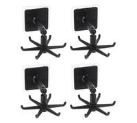 NUOBESTY Soporte para Utensilios de Cocina Giratorio de ABS 4 Colgadores Multifuncionales Adecuado para Cocina y Fácil Instalación