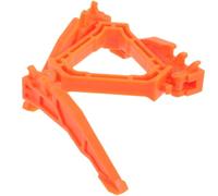 NUOBESTY Soporte Plegable para Tanque de Gas de Camping, Trípode ABS | Patas Abatibles, Base Antideslizante, Doble Fijación, para Bombonas y Cocina en Mochila, Color Naranja