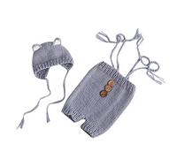 NUOBESTY Suéter con Diseño de Zorrito para Accesorio de Fotos para Recién Nacido Ropa de Punto para Bebés de Mes para Sesiones Fotográficas