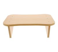 NUOBESTY Taburete de Madera Pequeño Antideslizante con Cojín Cómodo Soporte para Pies para Oficina Pedicura Baño y Sala de Estar Portátil y Ligero para Espacios Compactos