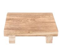 NUOBESTY Taburete de Paulownia 34X20X22 CM Reposapiés Ligero y Estable para Cocina, Dormitorio y Oficina, Adecuado para y Adultos