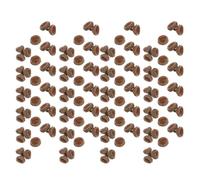 NUOBESTY Tapas de Bellota Artificiales para Decoración de Otoño y Navidad, 200 Piezas, Material Simulado Rústico, Ideales para Manualidades Diy, Adornos de Fiesta y Relleno para Jarrones