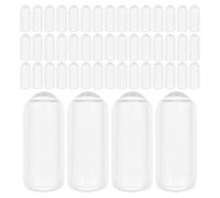 NUOBESTY Tapas Protectoras de Goma Transparentes para Puntas de Diadema, Diámetro Interior 2,5 Mm para Aros de Cabello de 3 Mm, Paquete de 200 Unidades, Accesorio para Personalizar