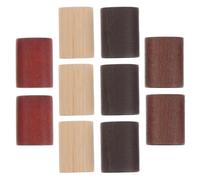 NUOBESTY Tapón de Perfume de Madera Natural Cilindro 15 Dientes Acabado Artesanal Suave para Evitar Evaporación, Pack de 10 Piezas Adecuado para Presentación y Embalaje de Fragancias