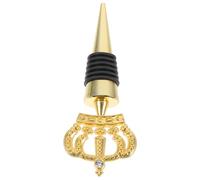NUOBESTY Tapón de Vino Dorado Forma de Tiara Metálica Sellador Reutilizable para Botellas de Vino Whisky y Cerveza Adecuado para Fiestas Cumpleaños y Bodas